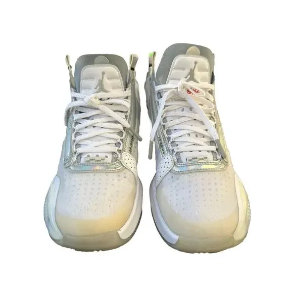 Nike Air Jordan 34 XXXIV Flight GS Unite BQ3384-101 White Metallic